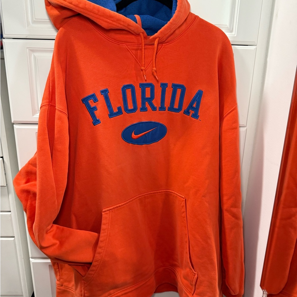Nike Orange and Blue University of Florida Sweatshirt with Hoodie